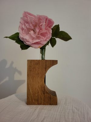 soliflore en bois fait main pour fleurs fraiches