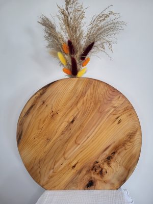 Vase en bois vase original fait main vase fleurs séchées