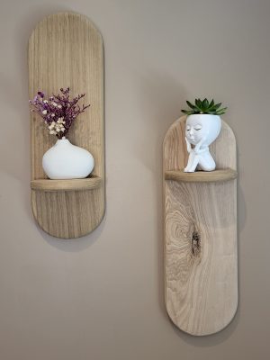 étagère murale en bois décoration artisanat