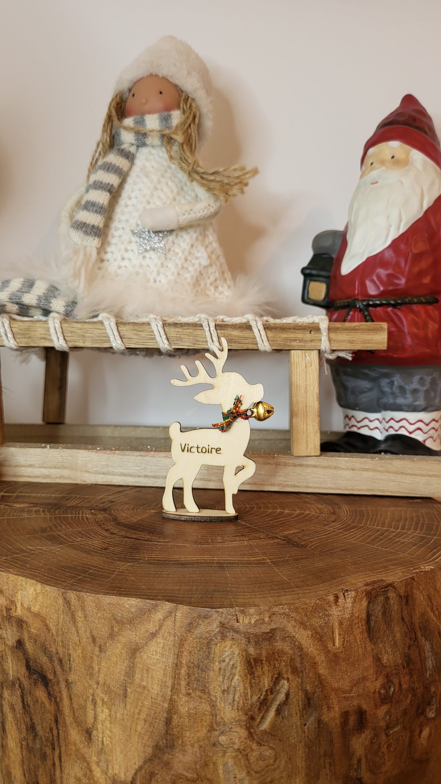 Famille-rennes-bois-personnalisé-noël