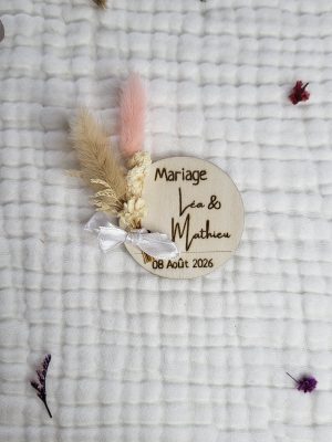 Médaillon personnalisé pour cadeaux invités mariage