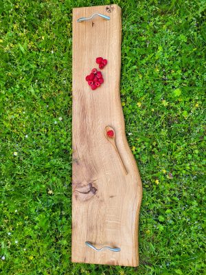 plateau service en bois fait main